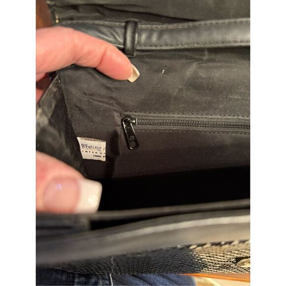 Whiting & Davis Black Metal Mesh Shoulder Strap/Clutch Crossbody Bag - Picture 12 of 12